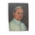 Wood Small Vintage French Oil Portrait Painting on Wood of Catholic Pope Paul VI France For Sale - Image 7 of 7