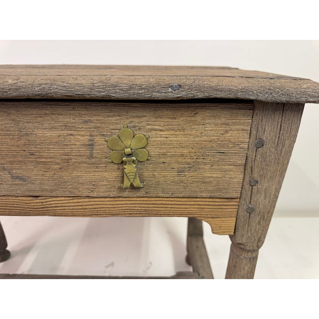 Rustic Bleached Oak Table, 1700s For Sale - Image 3 of 18