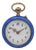 Antique French Monachina Fob Watch in Enameled Silver, 1890s For Sale