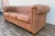 Vintage Distressed Leather Chesterfield Sofa | Made in Canada | Camel Brown | Circa 1990s For Sale - Image 13 of 18
