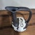 2000 - 2009 VTG Studio Art Pottery Pitcher Ewer Gray/Black Cream Sgraffito Signed Sujate 11" For Sale - Image 5 of 10