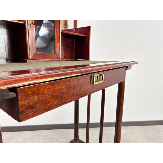 Wood Small Secession Writing Table, 1890s For Sale - Image 7 of 13