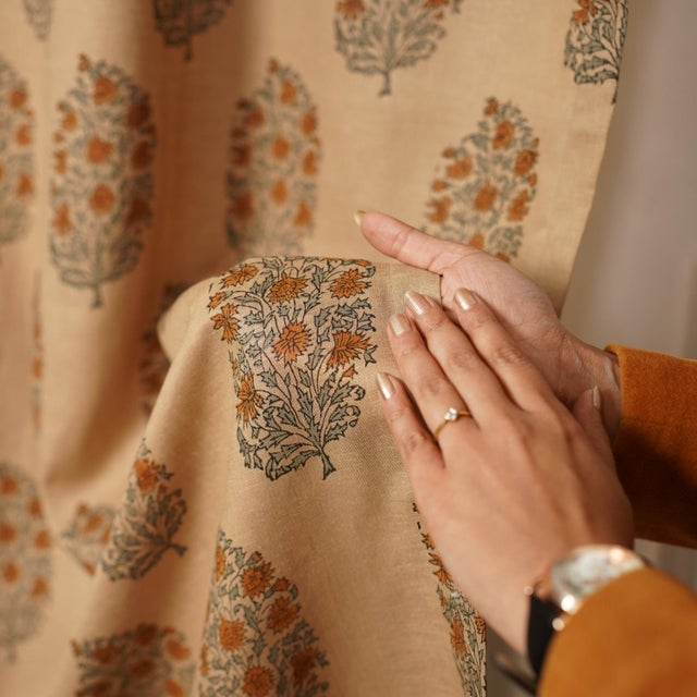 Not Yet Made - Made To Order Premium Colored Linen Window Curtain Light Filtering Decorative Single Panel Size 54"x72" Inch - Virat For Sale - Image 5 of 7