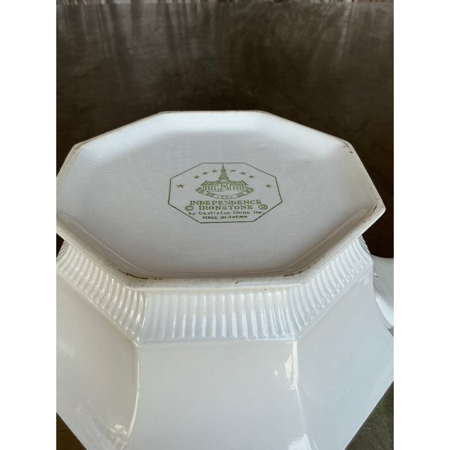 Ironstone China Vintage Boho Ironstone Lidded Casserole For Sale - Image 4 of 7