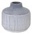 Modern Gray Terra Cotta Vase with Glazed Accent 6"H For Sale