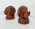 A pair of carved wood ram's head or sheep's head sculptural bookends produced by Sarreid Spain in the 1970s. This pair is...