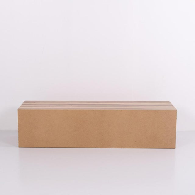 Wall-Mounted Cabinet in Acacia Wood with Two Compartments, 2010 For Sale - Image 4 of 10
