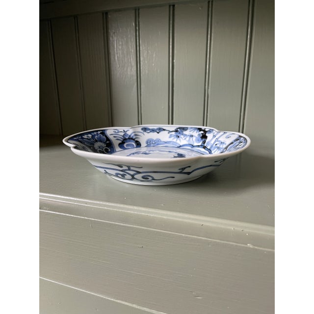 Late 20th Century Chinoiserie Blue and White Bowl For Sale - Image 5 of 7