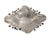 Elegant pair of Damar 925 sterling silver decorative bowls, each designed in a sculptural flower-form shape with softly...