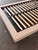 Textile Queen Size Modern Floating Linen-Wrapped Platform Bed Frame For Sale - Image 7 of 12