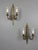 Transform your home with this exceptional pair of early 20th-century French wall sconces. Crafted from bronze, these...