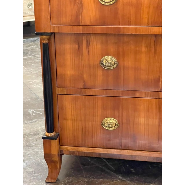 Biedermeier Early 19th Century Austrian Biedermeier Walnut & Ebony Commode For Sale - Image 3 of 11