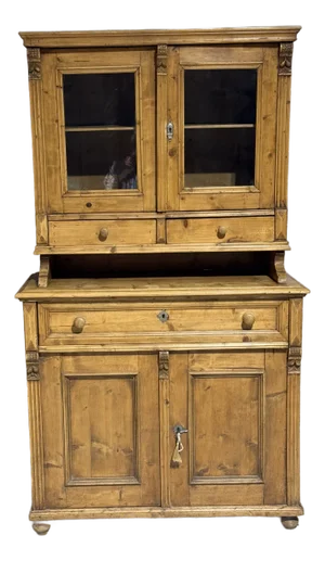 Antique Pine Kitchen Dresser From England