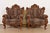 Italian Baroque Ornate Carved Walnut Throne Chair or Lounge Chair With Leopard Print Upholstery For Sale - Image 12 of 13