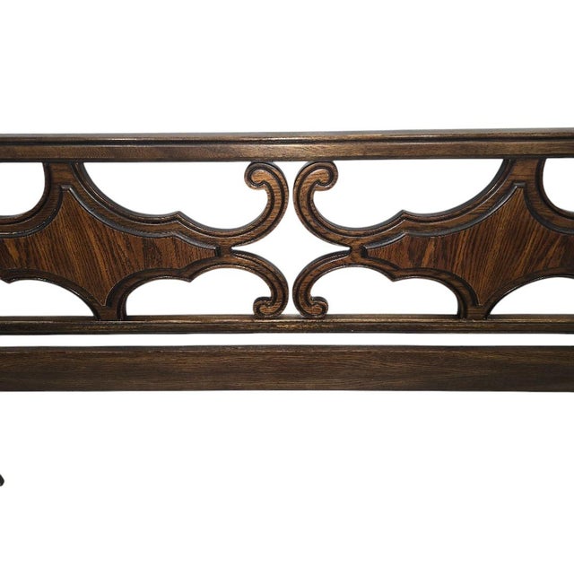 1970s Mid-Century King Size Walnut Headboard For Sale - Image 4 of 7