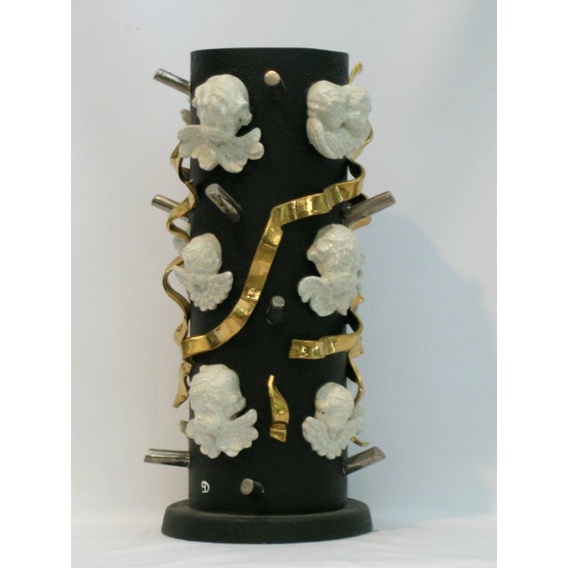 1990s Contemporary Ceramic Vase For Sale - Image 4 of 10
