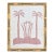 Bamboo Framed Blush Botanical Palm Collage I For Sale