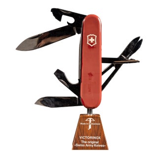 Vintage "Victorinox" Swiss Army Knife Mechanical Store Display For Sale