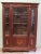Mid 19th Century French Empire Red Mahogany Three Glass Door Bookcase With Three Adjustable Shelves For Sale - Image 12 of 13
