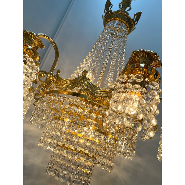 Vintage Crystal Swarovski Chandelier, 1960s For Sale - Image 18 of 18