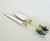 Glass Late 20th Century Andrea Zampella Sheffield Stainless Art Glass Cake Server Set- 2 Pieces For Sale - Image 7 of 8