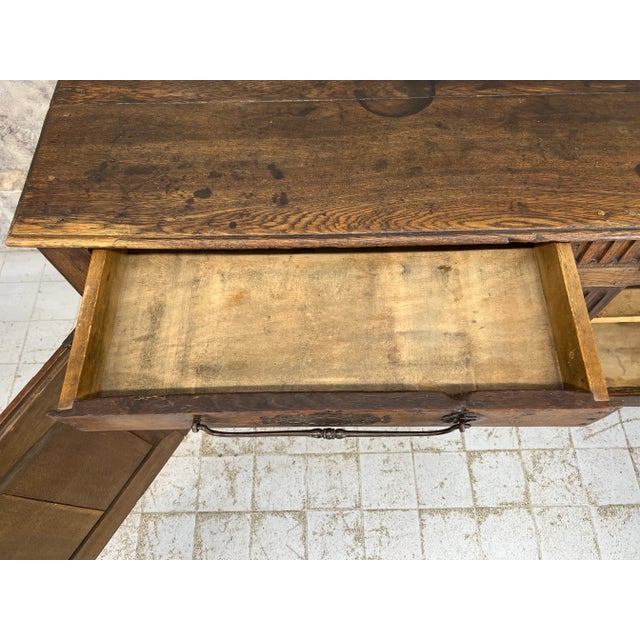 Wood Oak Dresser or Buffet Sideboard Cupboard, 20th Century For Sale - Image 7 of 14