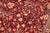 Shabby Chic Floral 1990's Tabriz Pak-Persian Red/Tan Wool Rug - 6'1'' X 9'2'' For Sale - Image 3 of 9