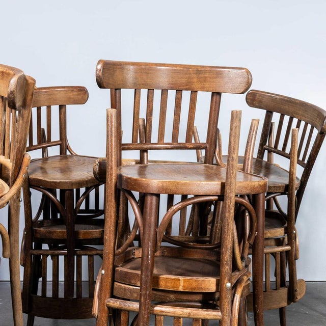 Wood Warm Oak Classic Bentwood Dining Chair, 1940s For Sale - Image 7 of 11