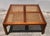 Vintage Mid Century Cane & Glass Wood Fretwork Coffee Table For Sale - Image 4 of 12