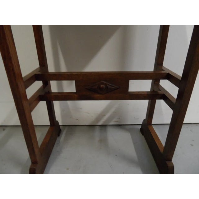 Wood Vintage Dutch Oak Side Table, 1890s For Sale - Image 7 of 10