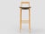with its light and solid wood structure, this chair is suitable for contemporary interiors. Its proportions and reduced...