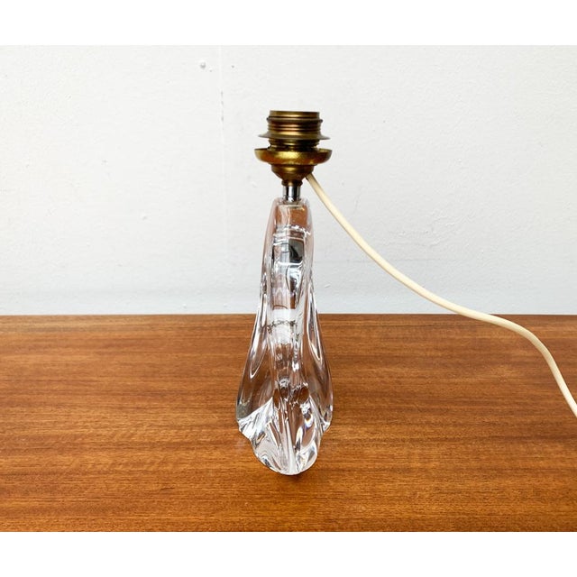 Mid-Century French Glass Table Lamp from Daum, 1960s For Sale - Image 6 of 18