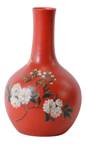English Hand Painted Vase