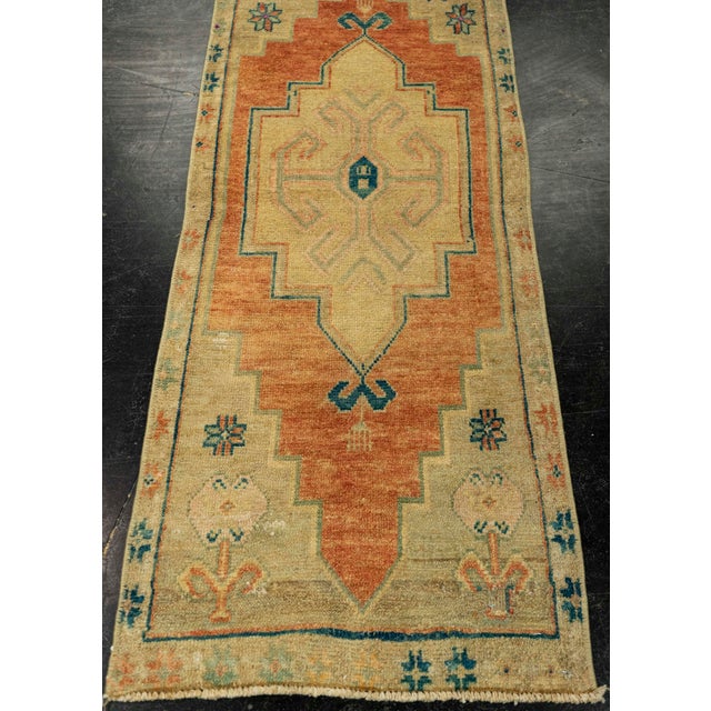Turkish Mini Rug Oriental Hand Knotted Vintage Rug 1'5" x 3'8" #21150 Explore a curated collection of hallway runners,...