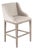 Connor Bar Stool - Natural Linen / Limed Grey Oak Frame For Sale