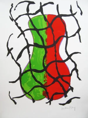 1972 Man Ray Subversion Hand Signed Original Lithograph