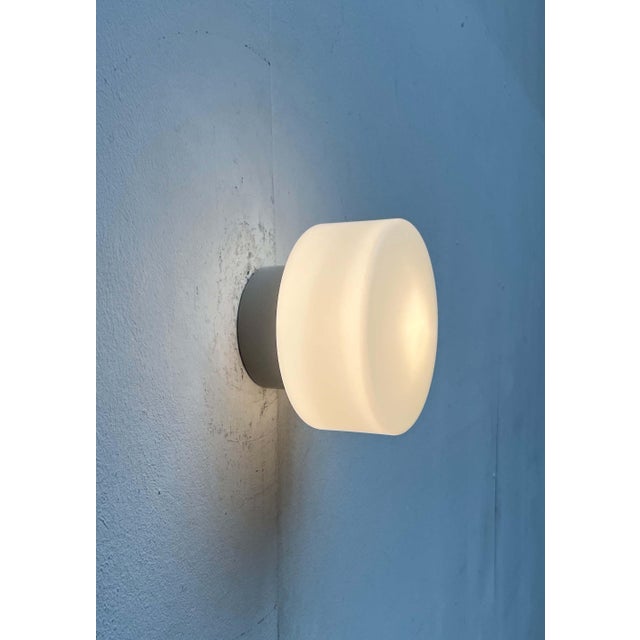 Mid-Century Modern Minimalist German Ceiling Glass Lamps from Kaiser Leuchten, 1960s, Set of 2 For Sale - Image 17 of 18