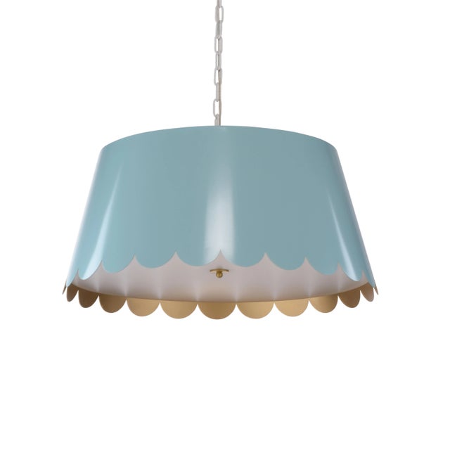 Wildwood Meg Braff for Wildwood Mirasol Pendant, Blue, Large For Sale - Image 4 of 4