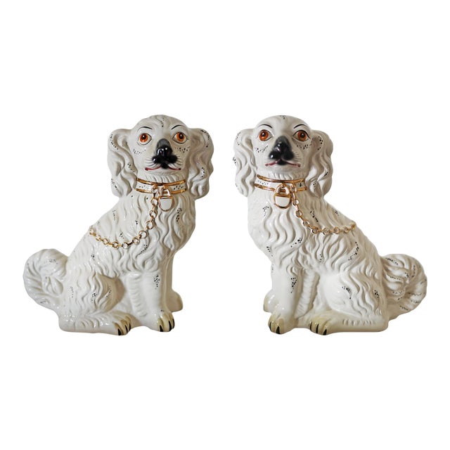 Staffordshire Mantel Spaniels - A Pair For Sale