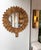 Sunflower model wall mirror bamboo, rattan raffia, wicker by the manufacture Vivai del Sud italian design. Original...