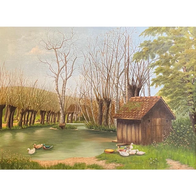 L. Jacques, Hermance, Genève, 1923, Oil on Canvas For Sale