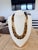1980s Italian 14k Gold Tiger’s Eye Diamond Sautoir Necklace For Sale - Image 14 of 15