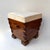 1970s Mid-Century Modern Pair of Handle Stools Wood, Italy, 1970s For Sale - Image 5 of 14