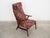 Brown Danish Teak Armchair, 1970s For Sale - Image 8 of 15