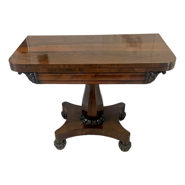Regency Rosewood Tea/Console Table, 1830s For Sale
