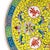 Mid-20th-Century Jingdezhen Yellow Shou Longevity Porcelain Plates - Set of 4 For Sale - Image 11 of 11
