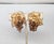 Mid-Century Modern Vintage 1960s Signed Napier Goldtone Faux-Topaz Grape Cluster Dangle Clip Earrings-2 Pieces For Sale - Image 3 of 9