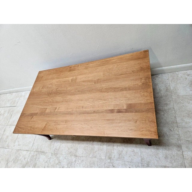 Farmhouse 1990s Ethan Allen Country Colors Coffee Table Farmhouse One Drawer Finish 679 For Sale - Image 3 of 12