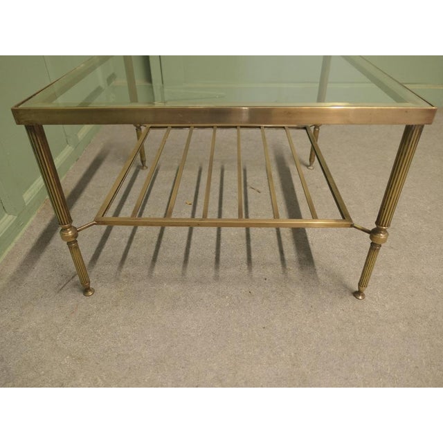 Square Brass Coffee Table, Mid-19th Century For Sale - Image 6 of 8