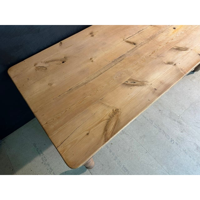 1920s Pine Farmhouse Dining Table, 1920s For Sale - Image 5 of 18